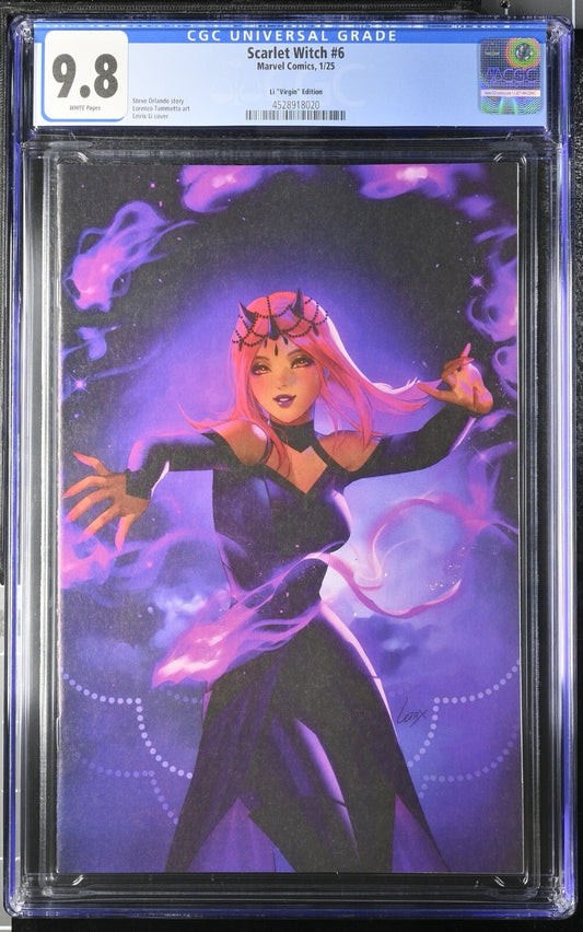 Scarlet Witch #6 CGC 9.8 1:100 Leirix Li VIRGIN Amaranth Variant Marvel 2024