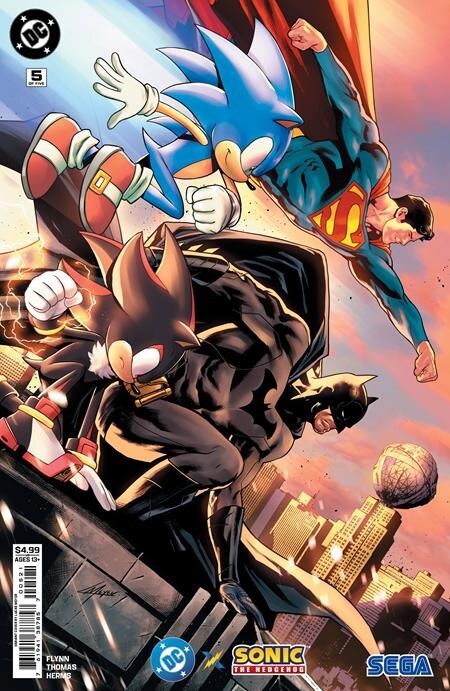 DC X Sonic The Hedgehog #5 CGC 9.8 Lucas Meyer Cover B Variant PRESALE