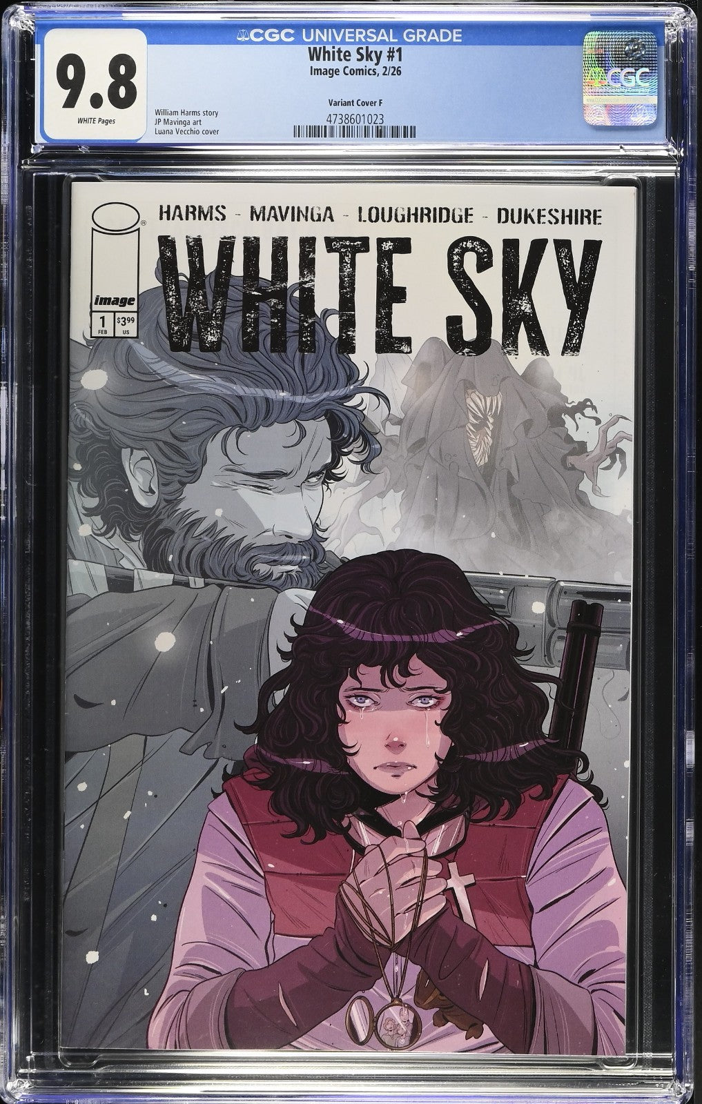 White Sky #1 CGC 9.8 1:25 Luana Vecchio Variant 1st Print Image Comics 2026