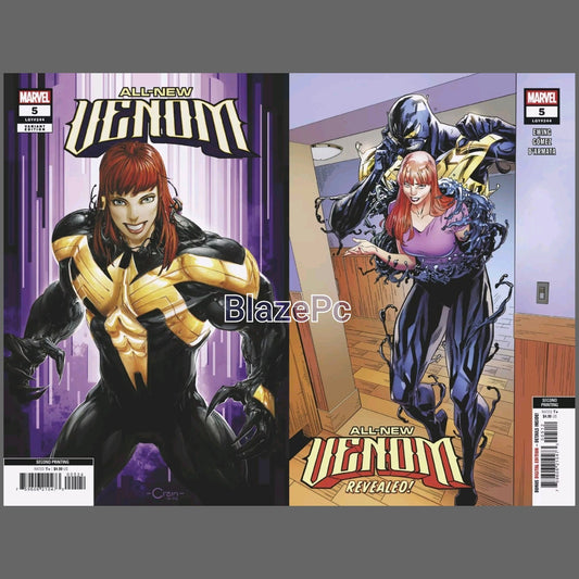 All-New Venom #5 2nd Print Cover A B Variant Set Option Crain Gomez 2025 NM