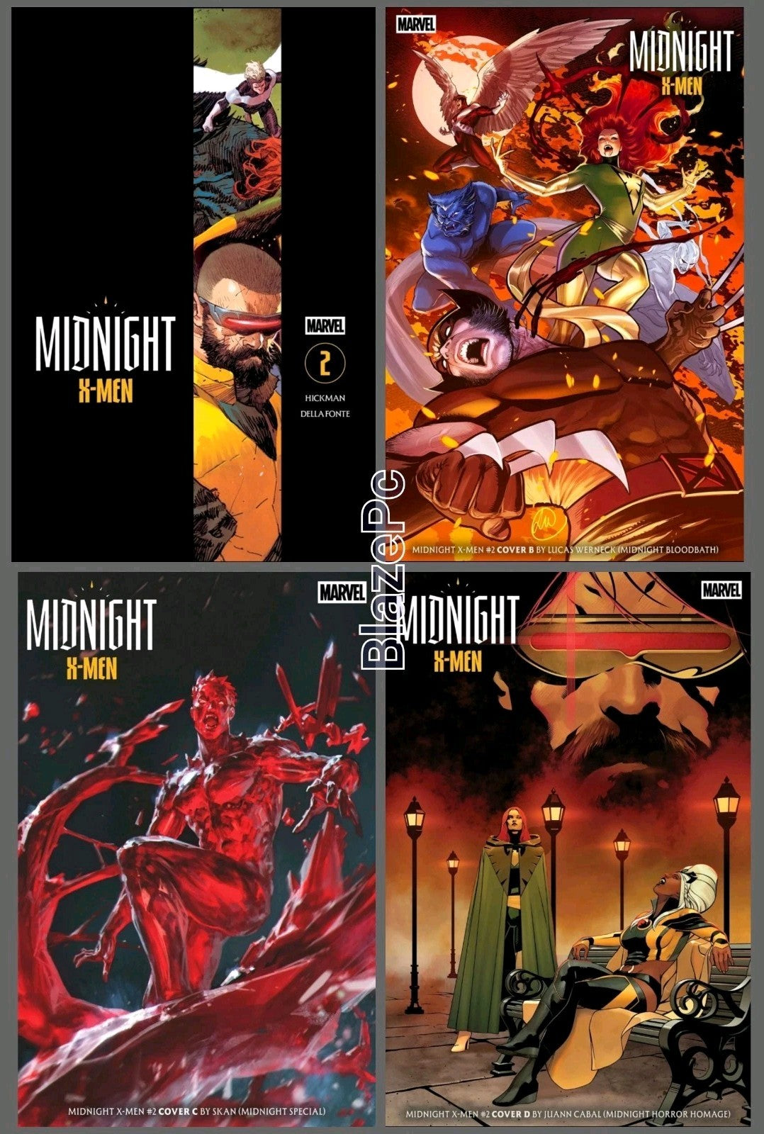 Midnight X-Men #2 Cover A B C D Variant Set Options Marvel 2026 Presale 11/18