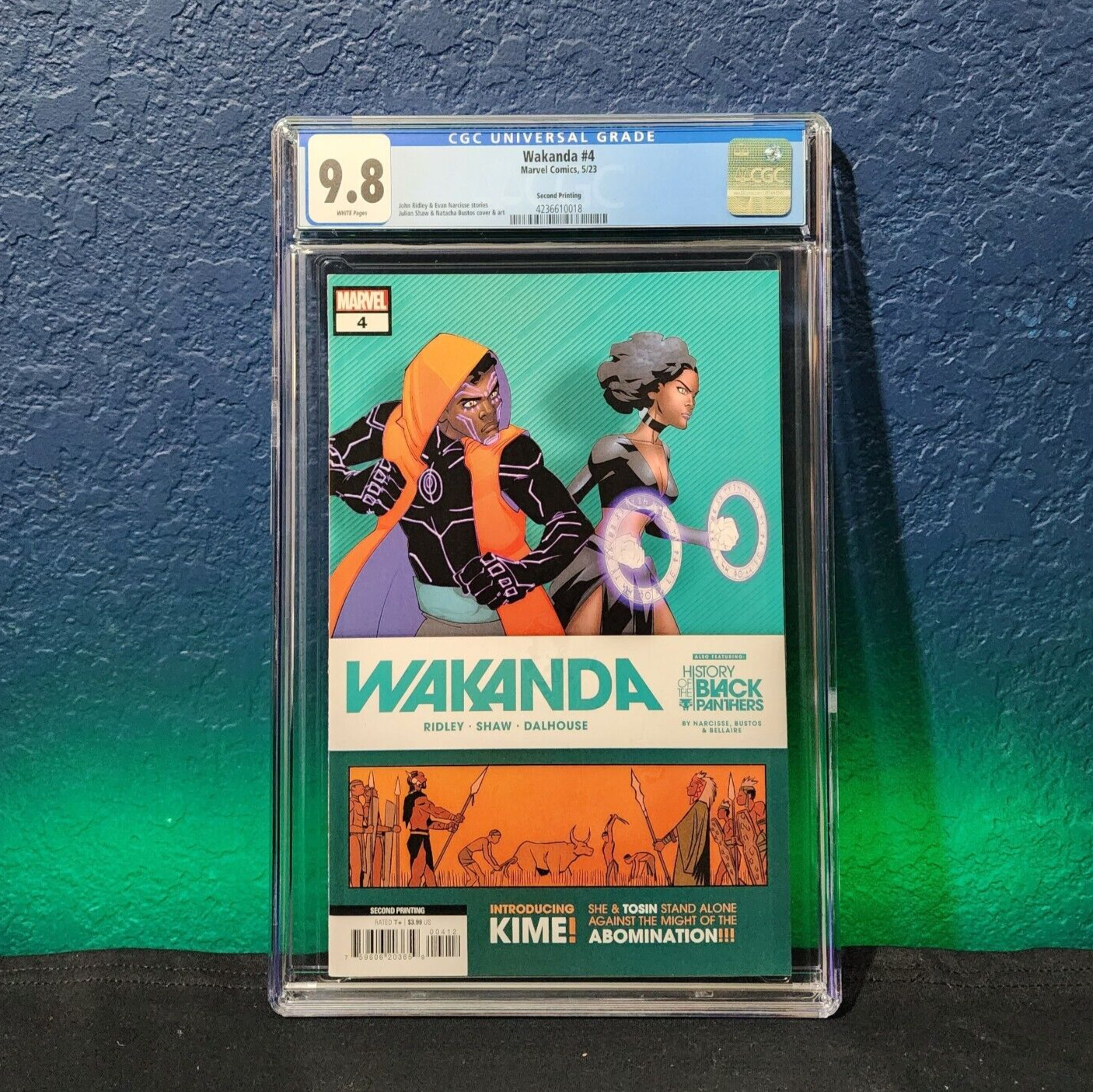 Wakanda #4 CGC 9.8 2nd Print Variant 1st Appearance KIME Marvel 2023