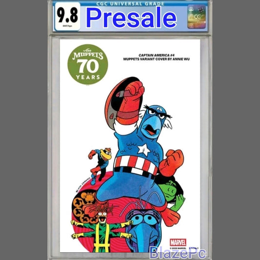Captain America #4 CGC 9.8 Annie Wu Muppets Variant 2025 PRESALE