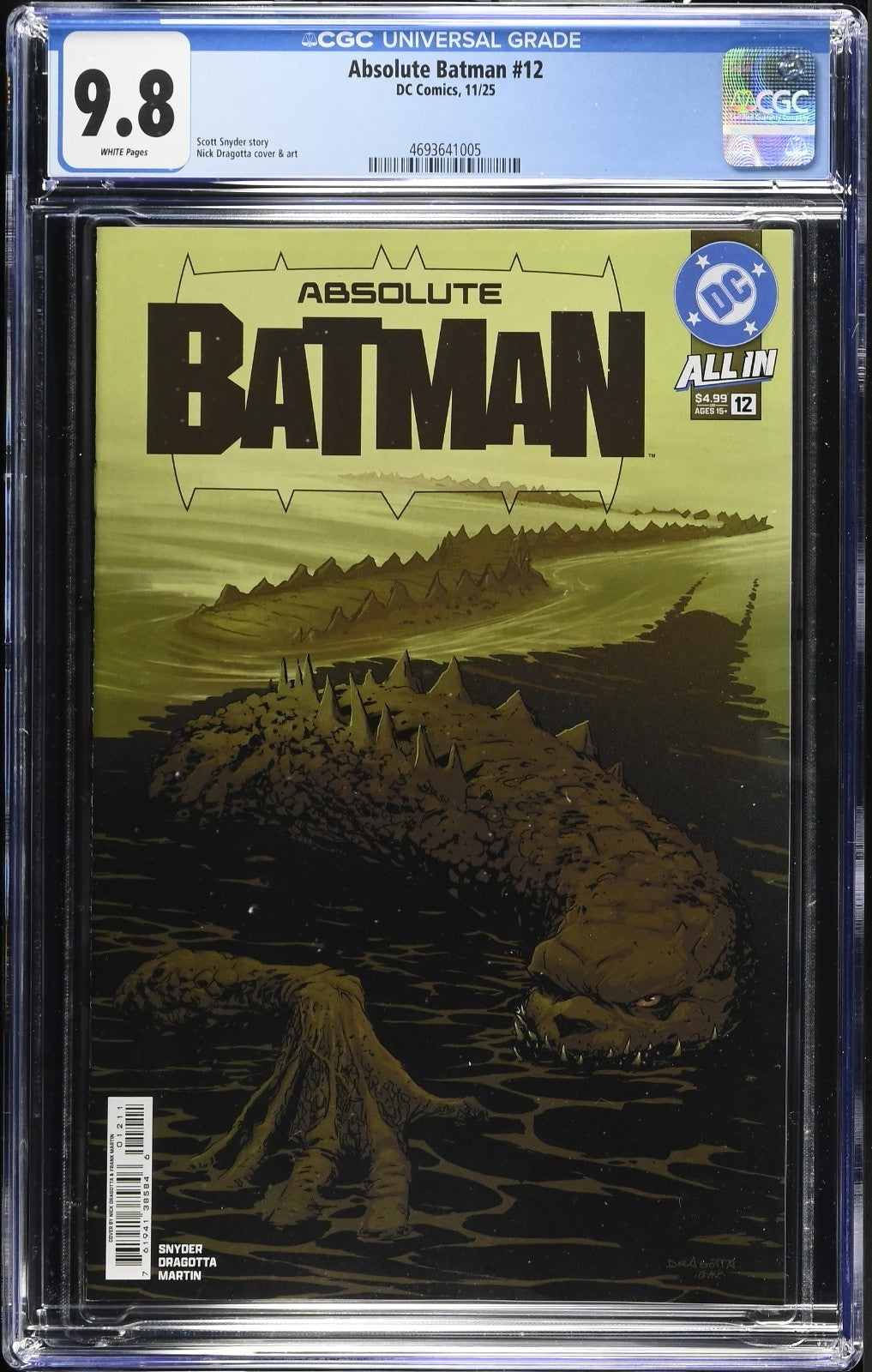 Absolute Batman #12 CGC 9.8 Cover A Dragotta  1st Print Catwoman DC Comics 2025