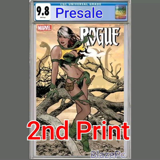 Rogue the Savage Land #1 CGC 9.8 2nd Print Hughes NOT FOIL Variant 2025 PRESALE