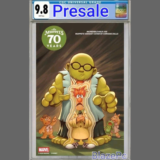 Incredible Hulk #30 CGC 9.8 Chrissie Zullo Muppets Variant 2025 PRESALE