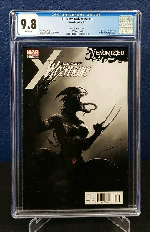 All New Wolverine #19 CGC 9.8 1:500 Venomized Mattina Sketch Incentive Variant