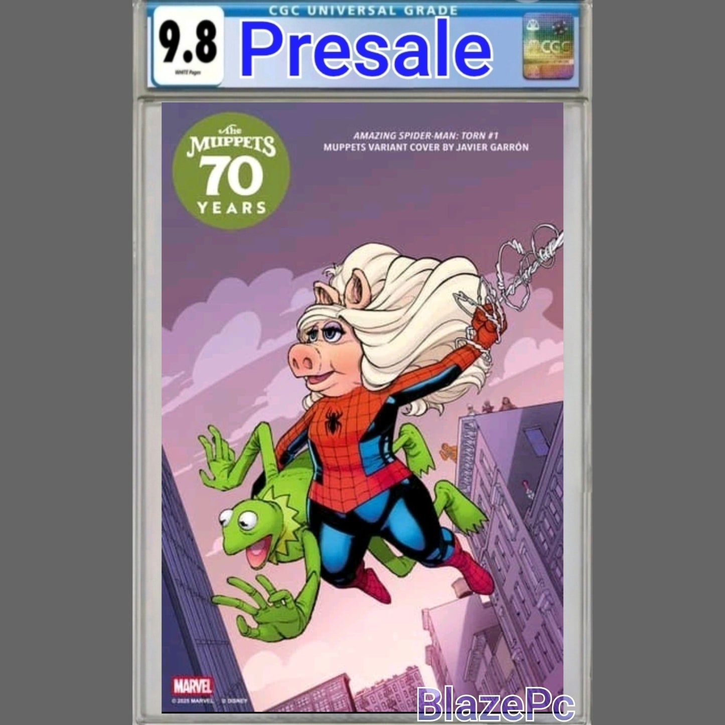 Amazing Spider-Man Torn #1 CGC 9.8 Javier Garron Muppets Variant 2025 PRESALE