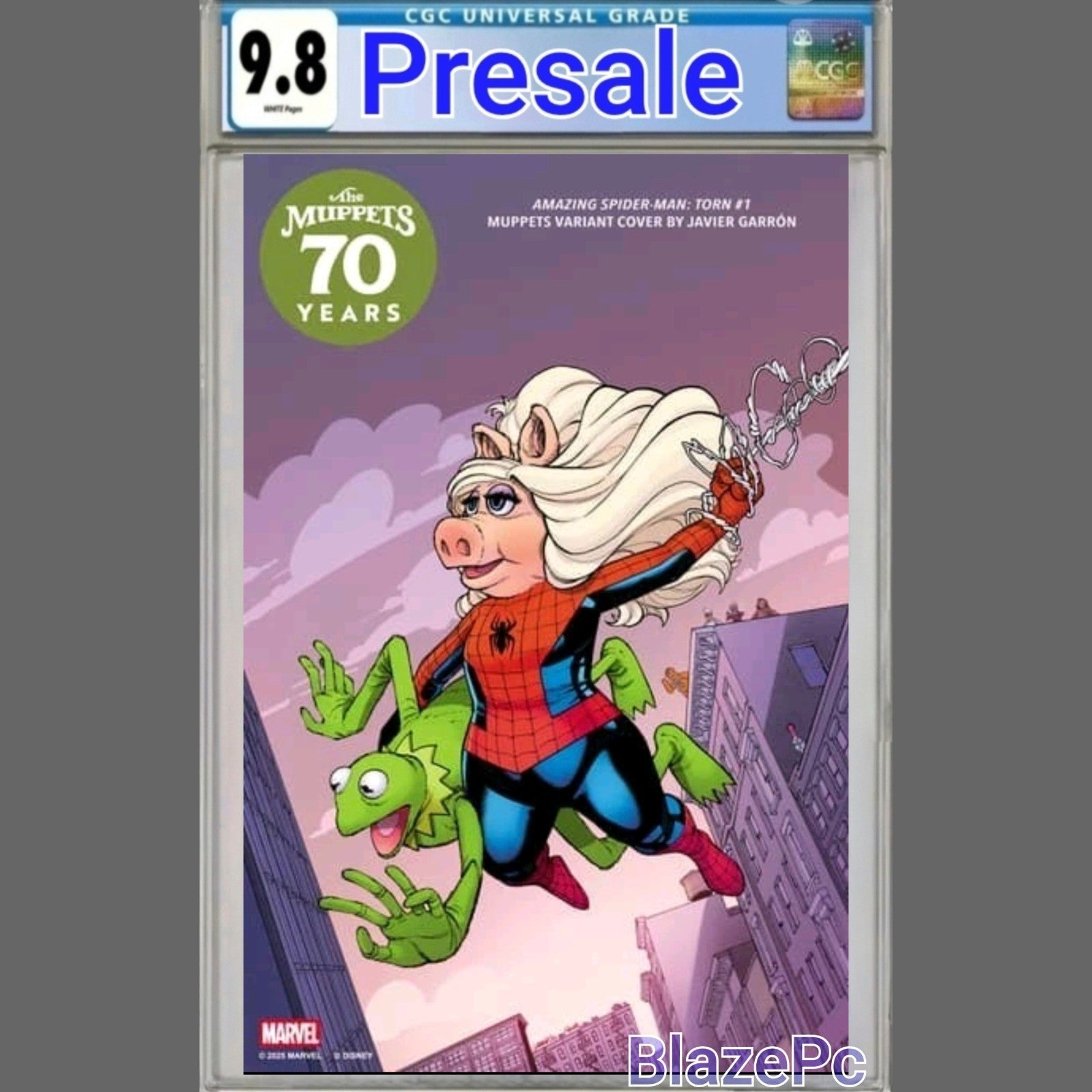 Amazing Spider-Man Torn #1 CGC 9.8 Javier Garron Muppets Variant 2025 PRESALE