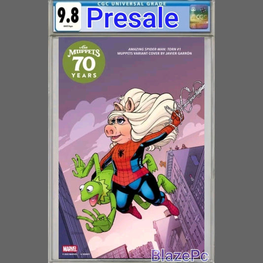 Amazing Spider-Man Torn #1 CGC 9.8 Javier Garron Muppets Variant 2025 PRESALE