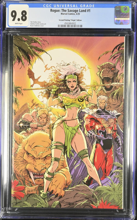 Rogue the Savage Land #1 CGC 9.8 1:25 2nd Print Bradshaw VIRGIN Variant 2025