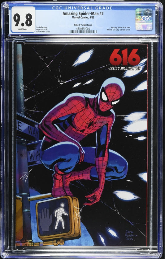 Amazing Spider-Man #2 CGC 9.8 Sara Pichelli 616 Day Variant Marvel 2025