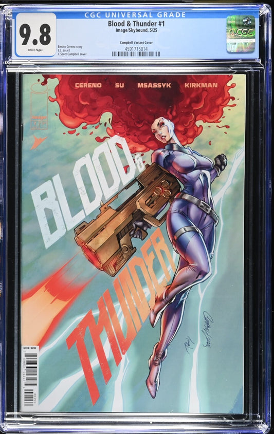 Blood & Thunder #1 CGC 9.8 1:50 J Scott Campbell Cover E Variant Image Comics