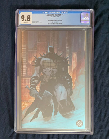 Absolute Batman #1 CGC 9.8 3rd Print Cover C Nick Dragotta FOIL Variant 2025