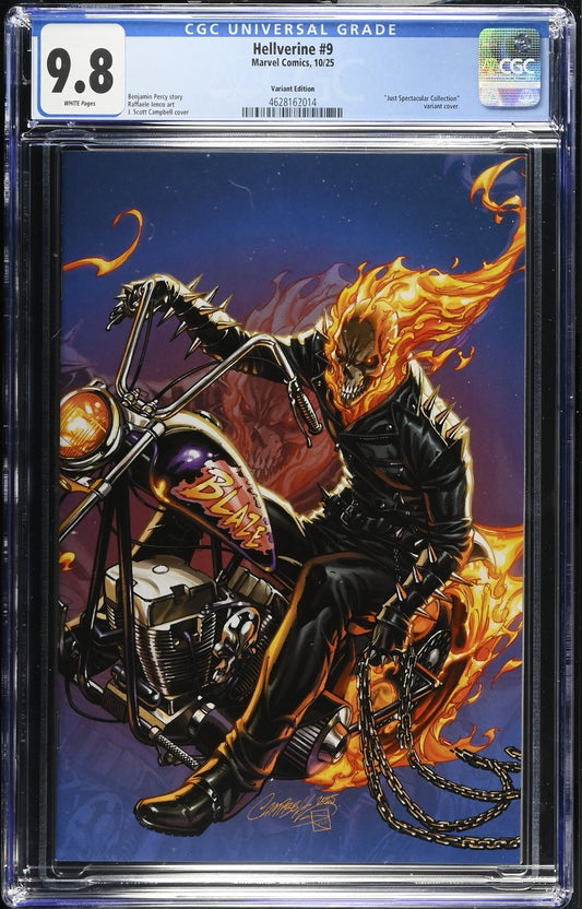 Hellverine #9 CGC 9.8 1:100 J Scott Campbell Spectacular VIRGIN Variant 2025