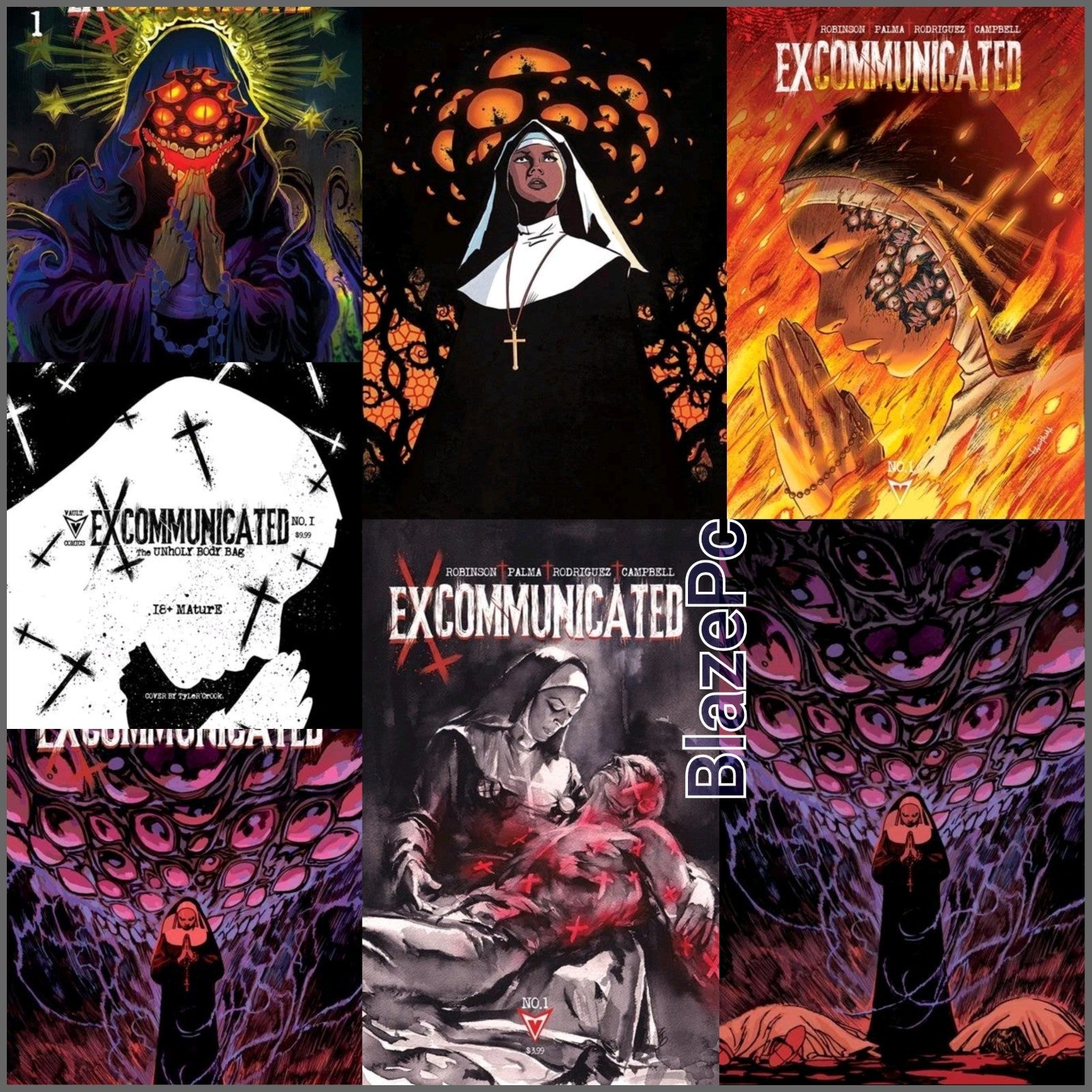 Excommunicated #1 Cover A C Variant Set 1:10 20 30 40 Options Vault Presale 5/6
