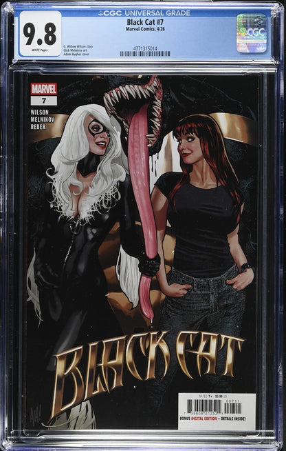 Black Cat #7 CGC 9.8 Cover A Adam Hughes 1st Print Marvel Comics 2026
