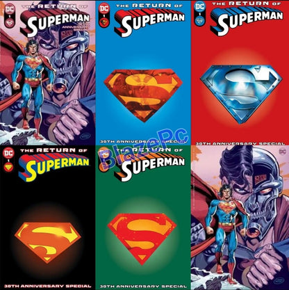 Return of Superman 30th Anniversary #1 A B C D E F Variant Set or 1:25 1:50 NM