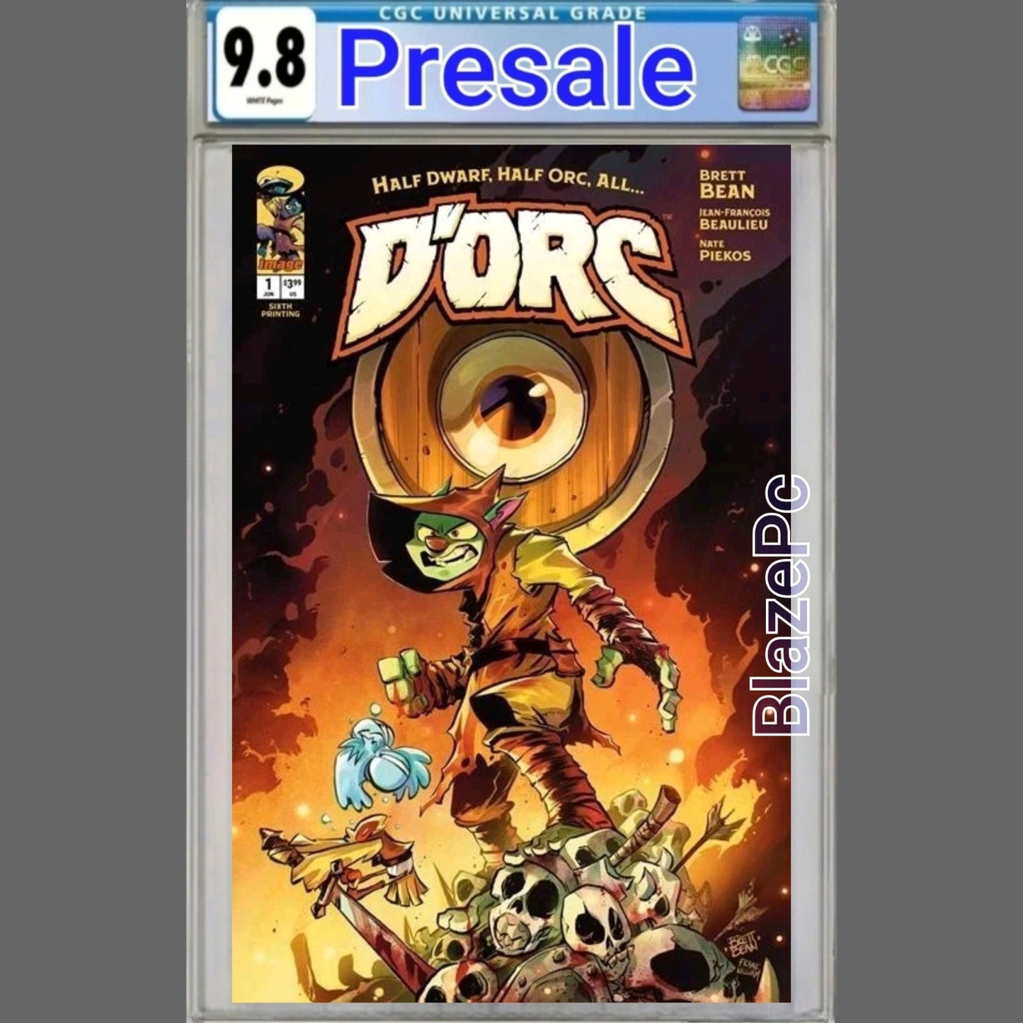 Dorc #1 CGC 9.8 6th Print Brett Bean Cover A Variant Image Comics 2026 Presale