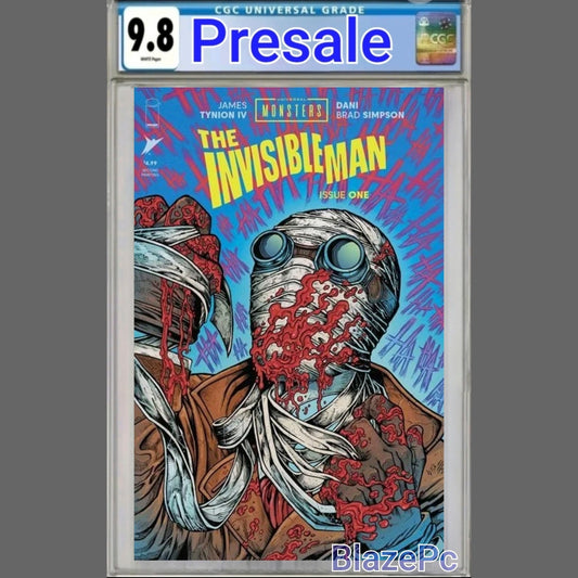 Universal Monsters The Invisible Man #1 CGC 9.8 2nd Print Maria Wolf PRESALE