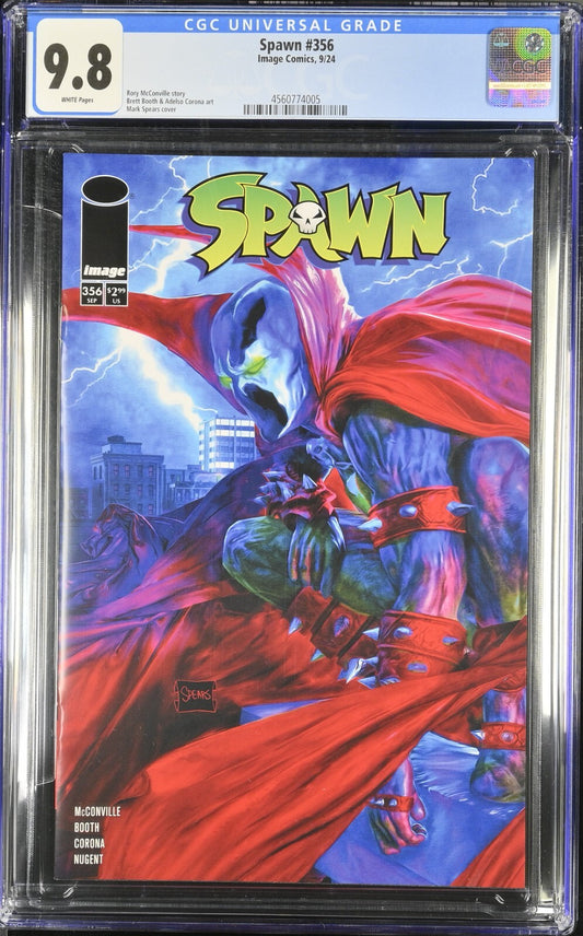 Spawn #356 CGC 9.8 Mark Spears Cover A Variant 1st Print Image Comics 2024