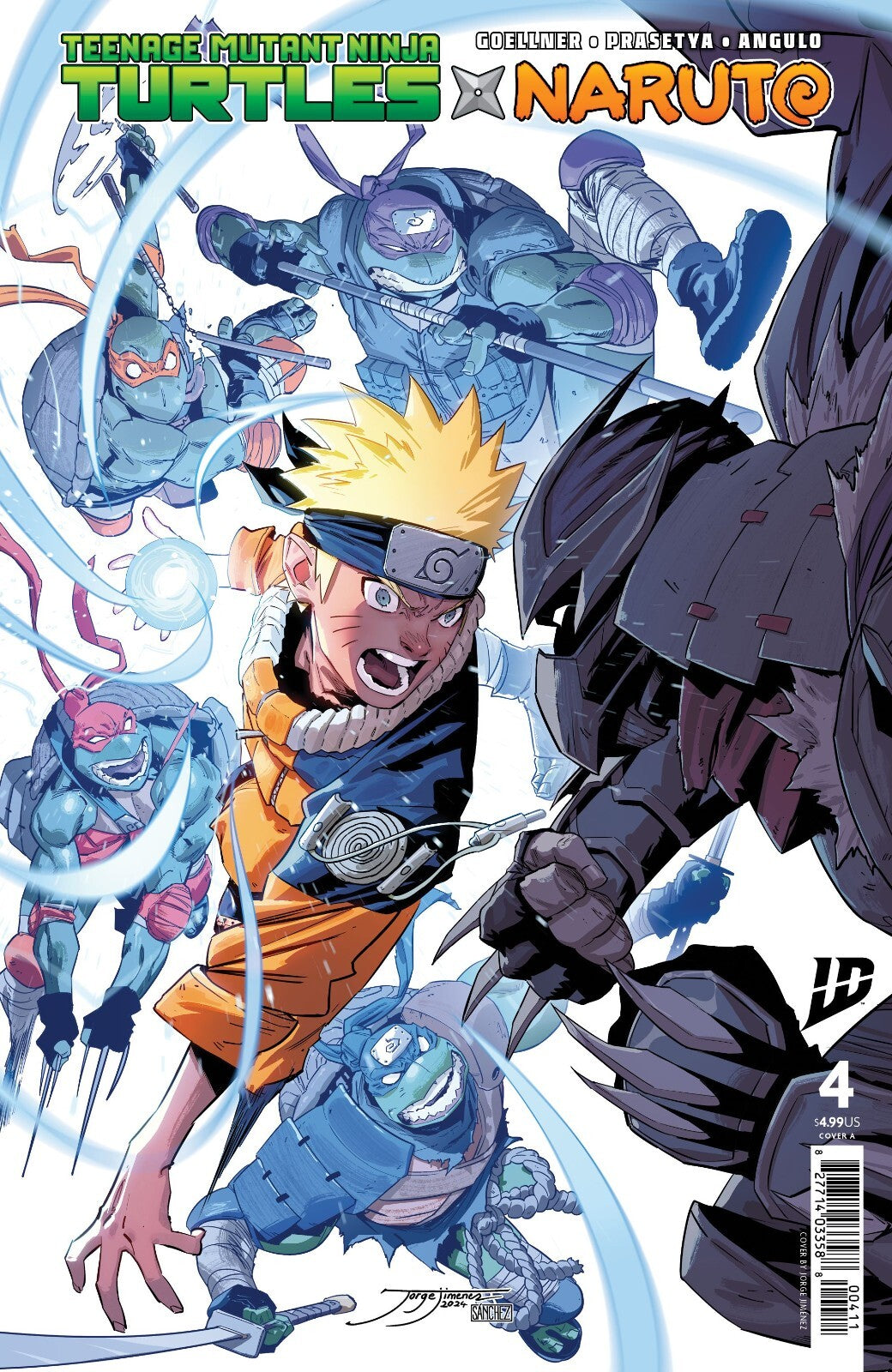 TMNT x Naruto #4 Cover A B C D Variant Set or 1:25 1:50 Options IDW NM