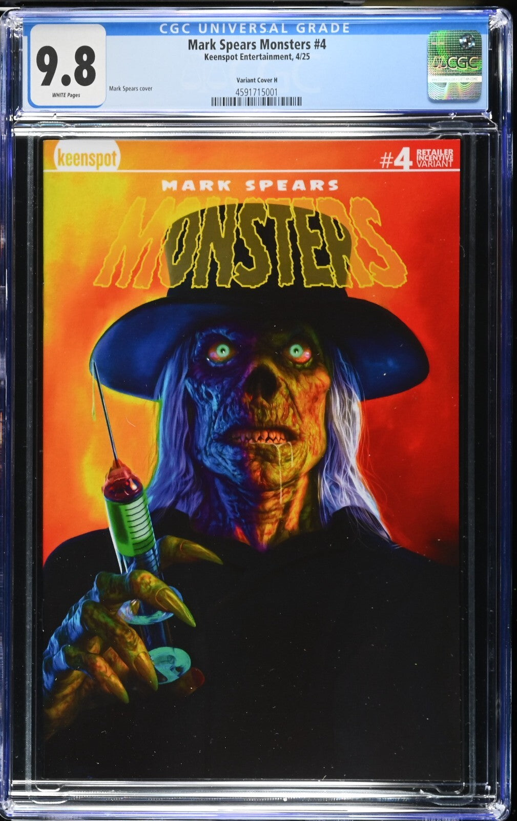 Mark Spears Monsters #4 CGC 9.8 1:25 Cover H Dr Creepy Variant Keenspot 2025
