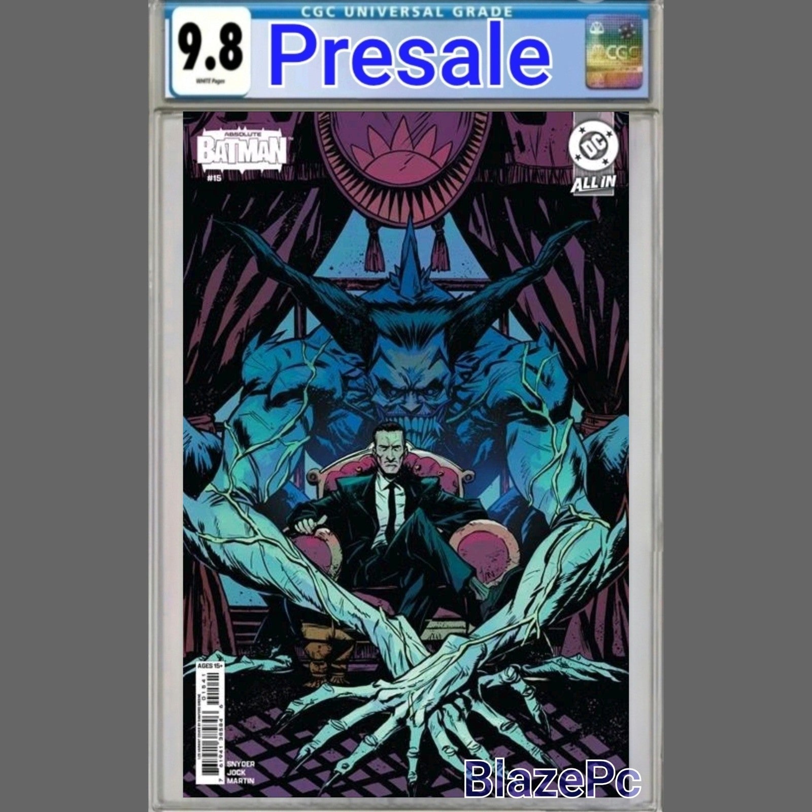 Absolute Batman #15 CGC 9.8 1:25 Sanford Greene Variant 1st Print Joker PRESALE