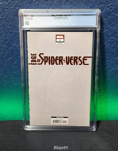 Edge of Spider-Verse #1 CGC 9.8 1:25 2nd Print Lashley Virgin Variant 2023
