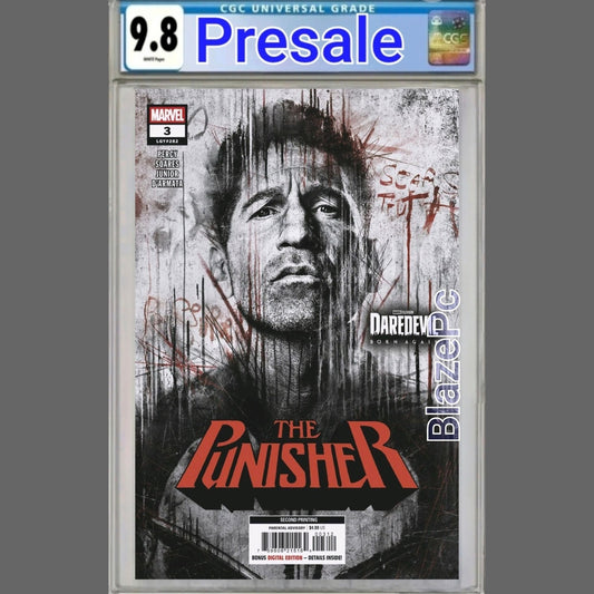 Punisher #3 CGC 9.8 2nd Print Marvel Television Jon Bernthal Variant PRESALE