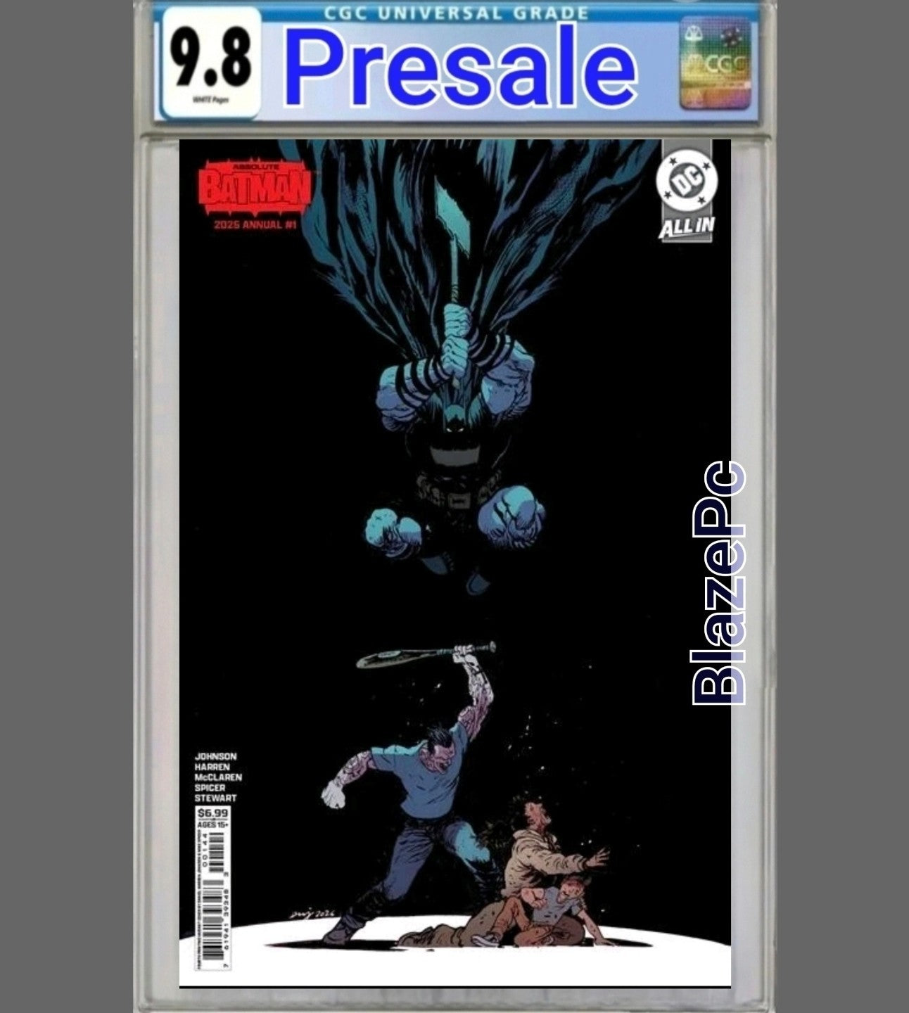 Absolute Batman Annual #1 CGC 9.8 4th Print Cover B Johnson Variant 2026 PRESALE