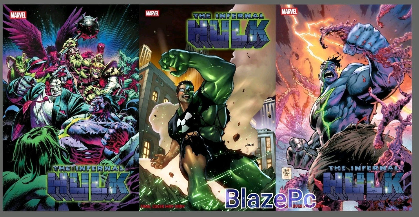 Infernal Hulk #4 Cover A B C Variant Set Options Marvel 2026 Presale 2/25