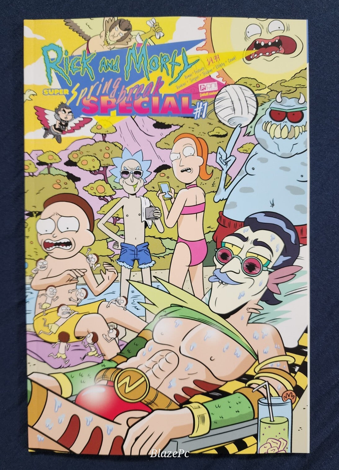 Rick and Morty Super Spring Break Special #1 1:10 Ellerby Wraparound Variant NM
