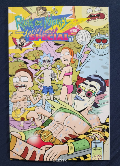 Rick and Morty Super Spring Break Special #1 1:10 Ellerby Wraparound Variant NM