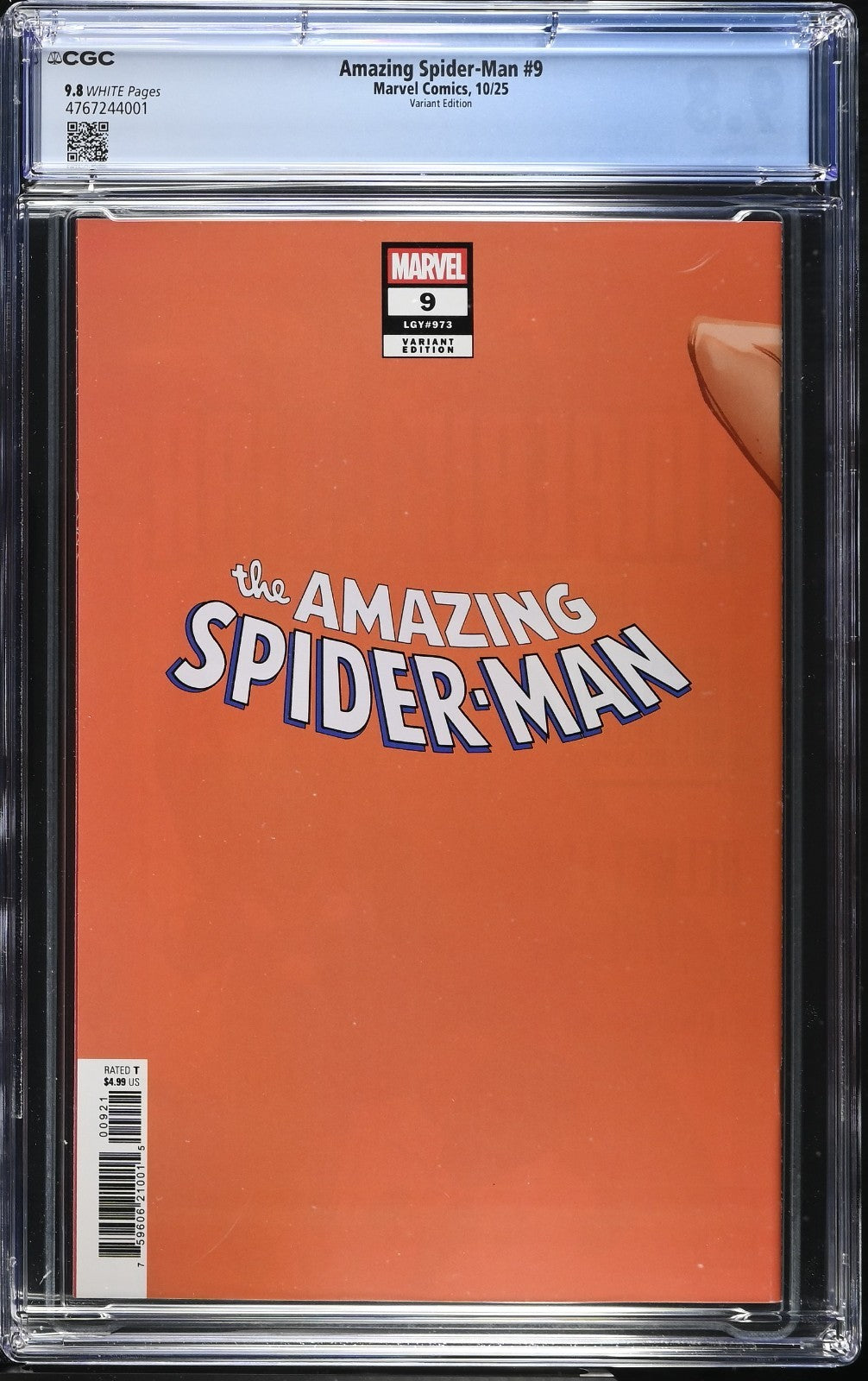 Amazing Spider-Man #9 CGC 9.8 Campbell Just Spectacular Variant Marvel 2025