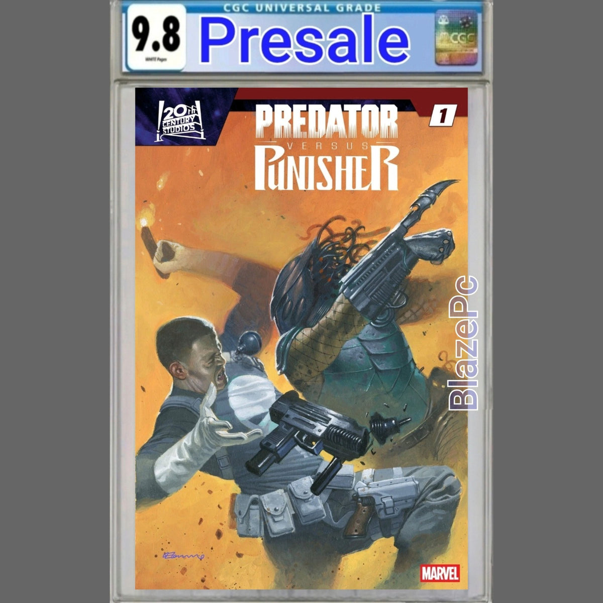 Predator Vs Punisher #1 CGC 9.8 1:25 Fabrizio De Tommaso Variant 2026 PRESALE