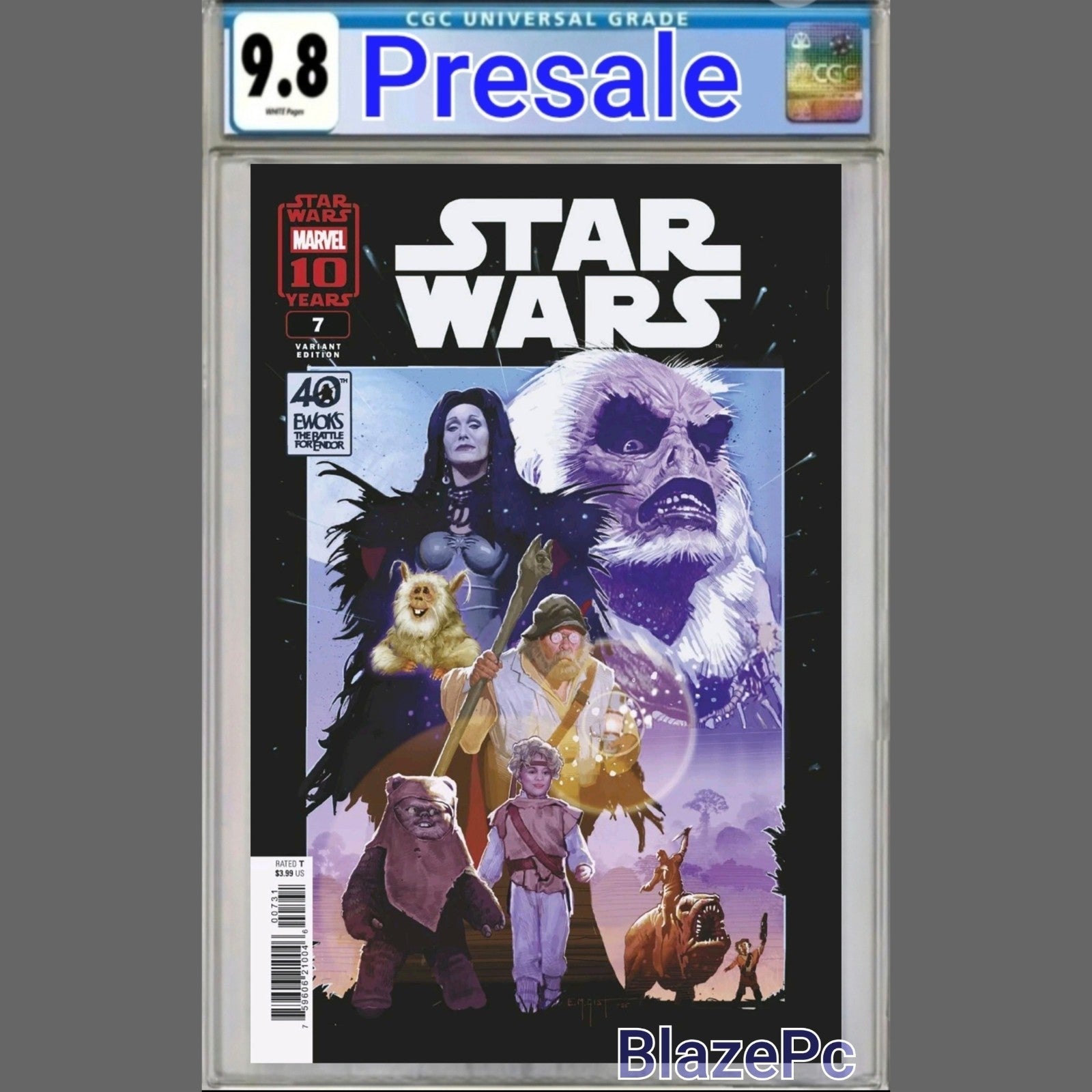 Star Wars #7 CGC 9.8 E.M. Gist Battle For Endor 40th Ann Variant 2025 PRESALE
