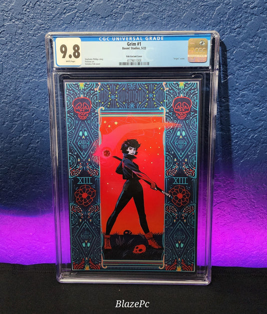 Grim #1 CGC 9.8 Veronica Fish Exclusive Variant Phillips Boom! Studios SDCC 2022