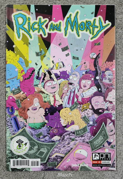 Rick and Morty #1 ECCC Emerald City Comic Con Variant Oni Press Swim VF+
