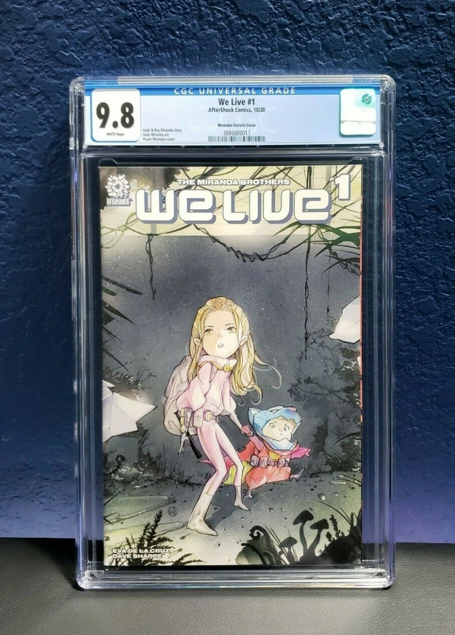 We Live #1 CGC 9.8 Peach Momoko Trade Dress Variant Aftershock Comics