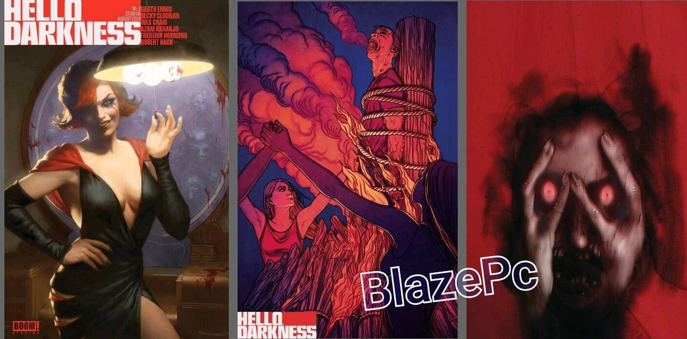 Hello Darkness #2 Cover A B C Variant Set Option Boom! Studios 2024 NM