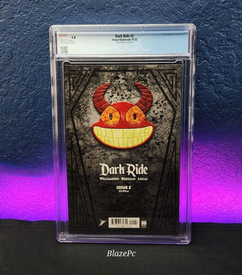 Dark Ride #2 CGC 9.8 1:25 Garbowska Variant Disney Beast Homage Image 2022