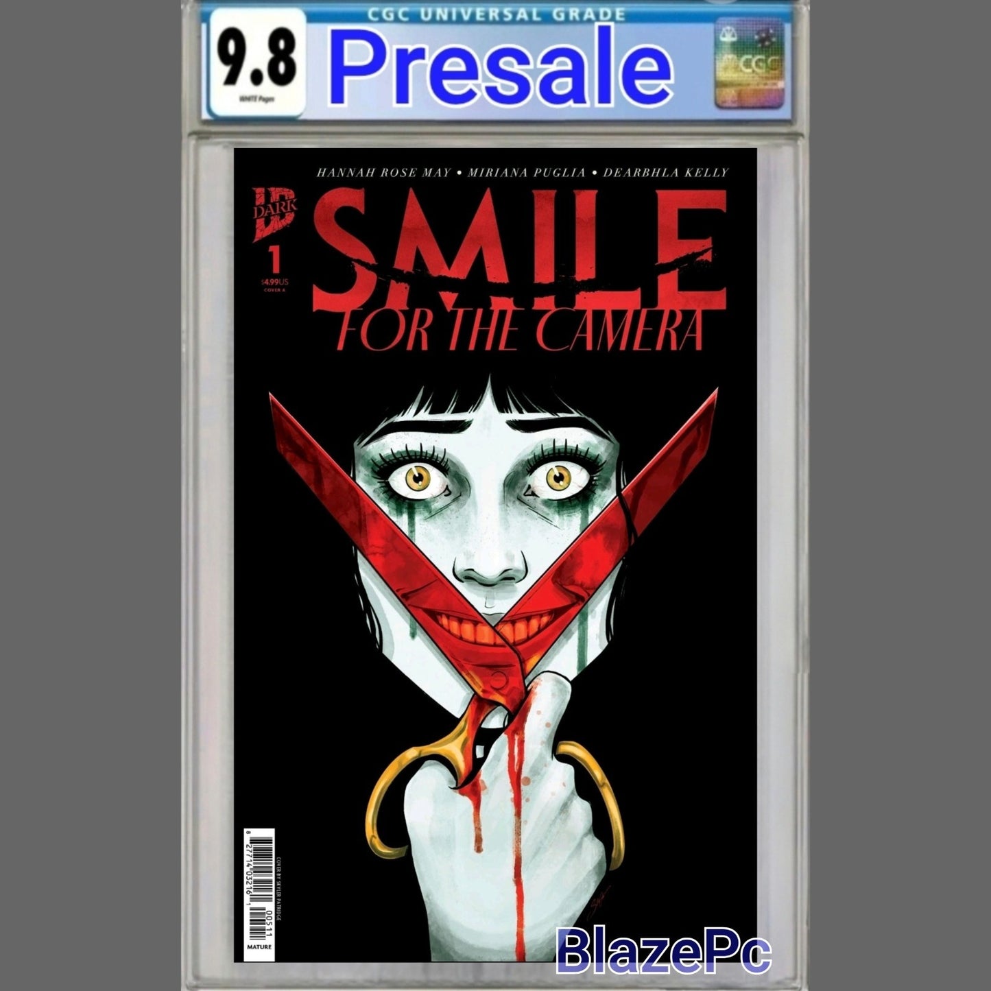 Smile For The Camera #1 CGC 9.8 Skylar Patridge Cover A IDW Dark 2026 PRESALE