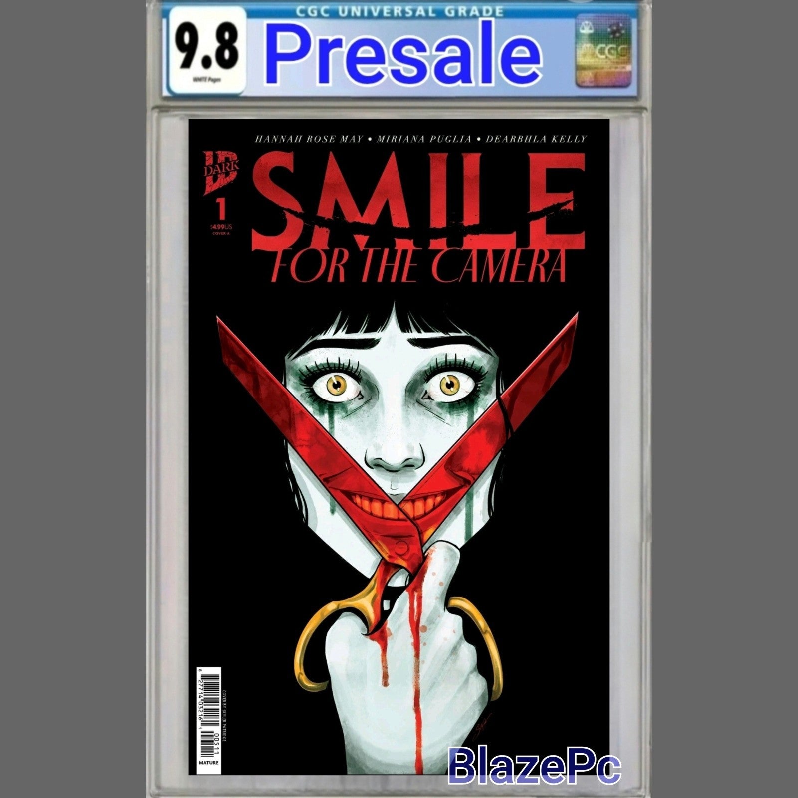 Smile For The Camera #1 CGC 9.8 Skylar Patridge Cover A IDW Dark 2026 PRESALE