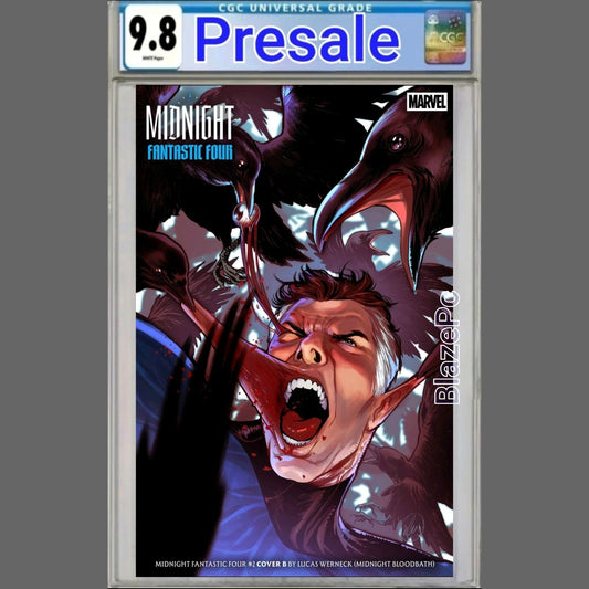Midnight Fantastic Four #2 CGC 9.8 Werneck Bloodbath Cover B Variant PRESALE