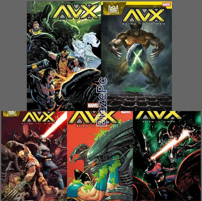Alien Vs X-Men #1 Cover A B C D E Variant Set Options Marvel 2026 Presale 9/30