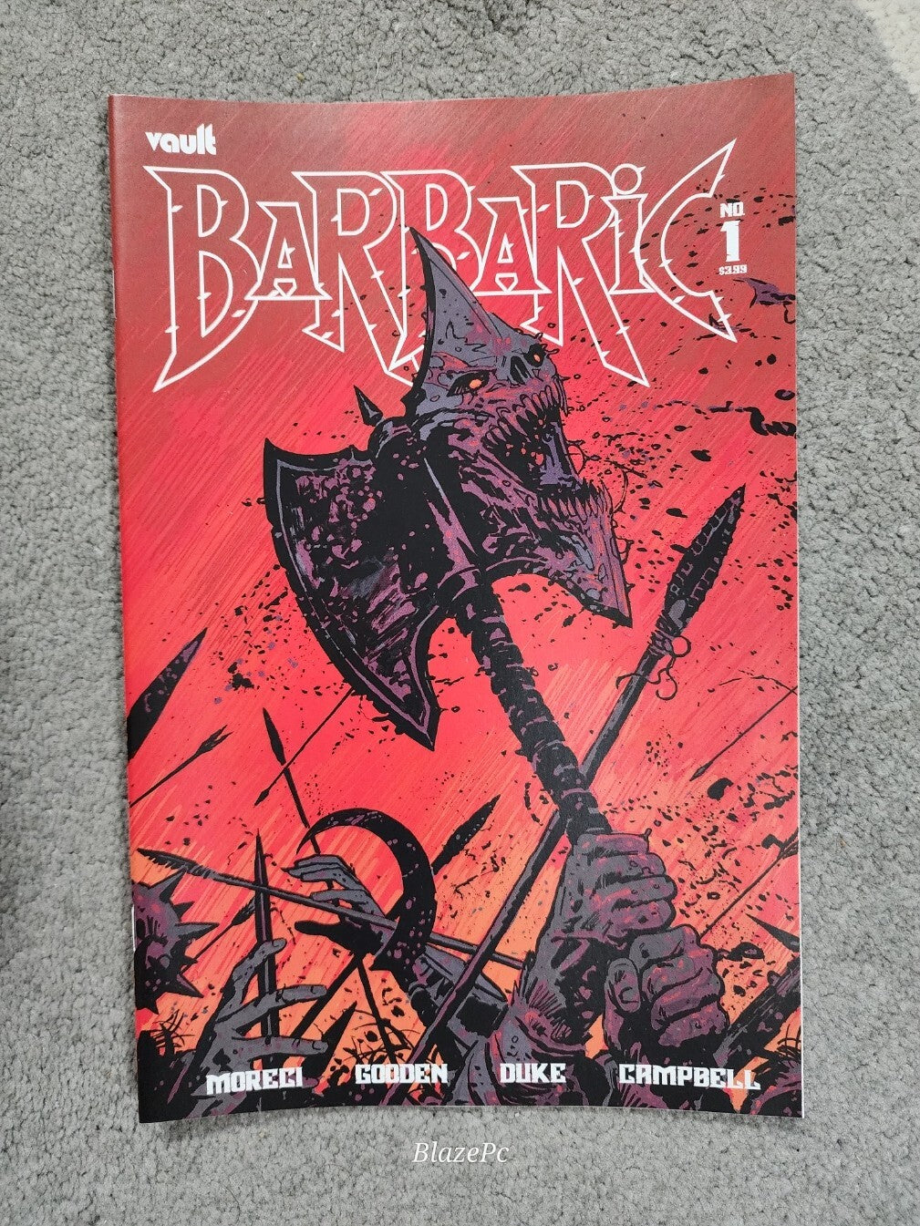Barbaric #1 1st Print A B C D Polybagged Complete SET Vault Comics 2021 NM