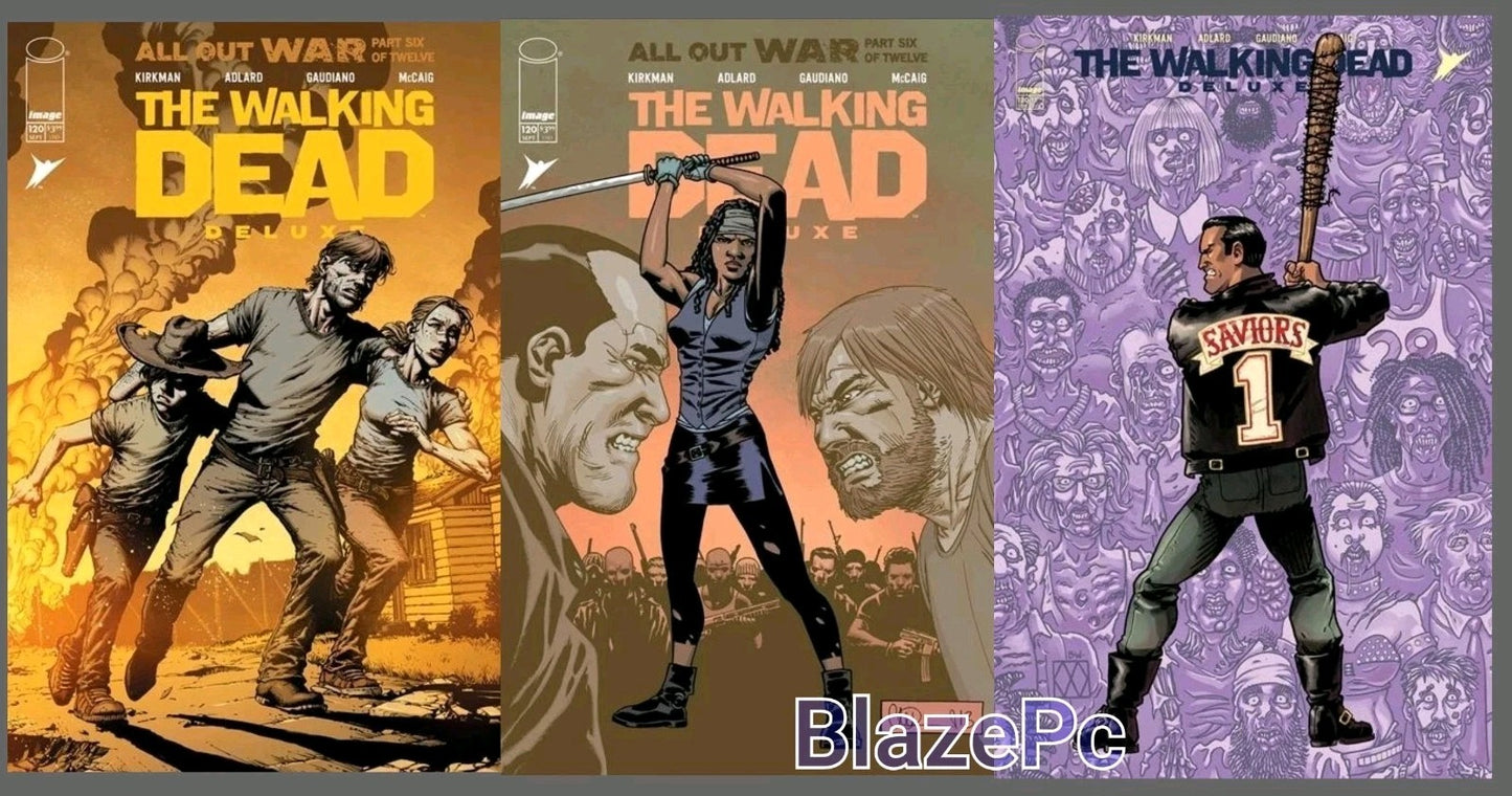 Walking Dead Deluxe #120 Cover A B C Variant Set Option 2025 Presale 9/3