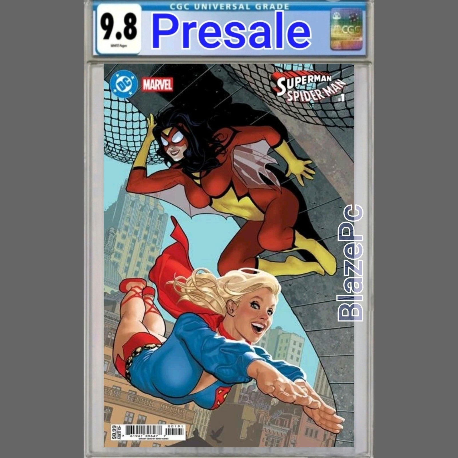 DC Marvel Superman Spider-Man #1 CGC 9.8 Adam Hughes Cover I Variant PRESALE