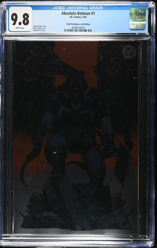 Absolute Batman #1 CGC 9.8 10th Print Cover C Inhyuk Lee FOIL Variant DC 2026